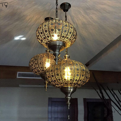 Moroccan Lamp Industrial Vintage Retro Pendant Lights LED Decorative gold lighting(WH-DC-43)