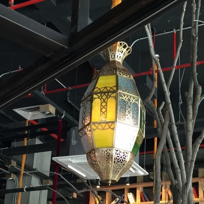 Arab Style Moslem Led Metal Glass Lighting Vintage Decor Pendant Light(WH-DC-45)