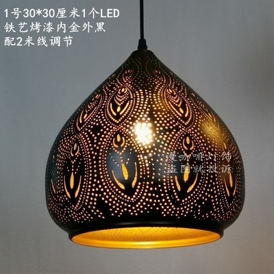 Southeast Asian Retro Vintage Hand Carved Pendant Lights for Living Room Lampshade Pendant light(WH-DC-46)