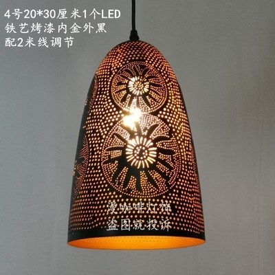 Southeast Asian Retro Vintage Hand Carved Pendant Lights for Living Room Lampshade Pendant light(WH-DC-46)