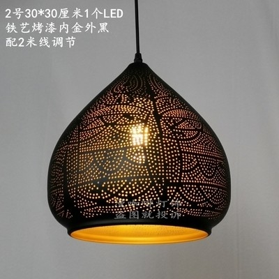 Southeast Asian Retro Vintage Hand Carved Pendant Lights for Living Room Lampshade Pendant light(WH-DC-46)