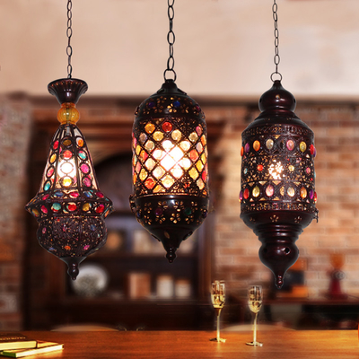 Mediterranean style Kitchen Dining room Living room retro vintage pendant lights(WH-DC-50)