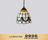 Retro Pendant Lights Stained Glass Lighting Mediterranean Hanging Lamp(WH-TF-23)
