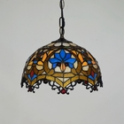 European creative Tiffany colored glass retro restaurant Art Decor Chandelier(WH-TF-31)