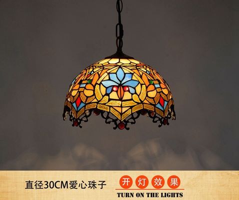 European creative colored glass retro restaurant Art Decor Chandelier(WH-TF-31)