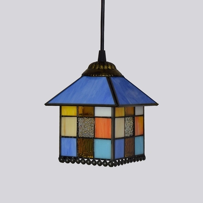 European Orchid Chandelier Tiffany Style Dining Room Study Kitchen Stained Glass Chandelier(WH-TF-26)