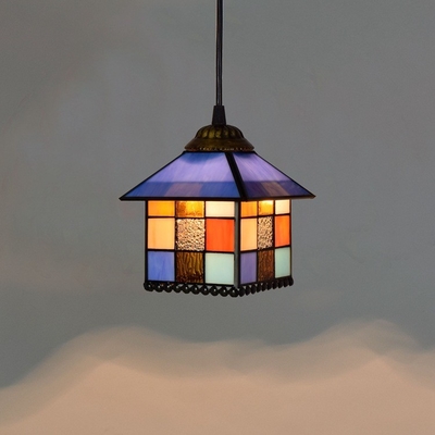 European Orchid Chandelier Tiffany Style Dining Room Study Kitchen Stained Glass Chandelier(WH-TF-26)