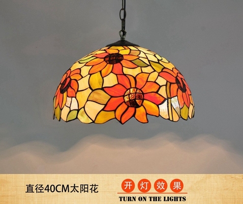 8 Inch American Stained Glass Chandelier Tiffany Style Restaurant Sink Bay Window Lighting(WH-TF-39)