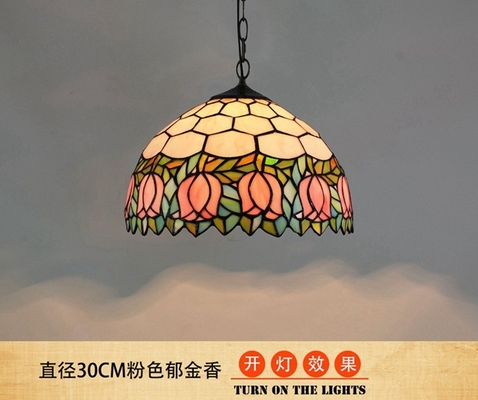 Mediterranean Tiffany Stained Glass flower chandelier(WH-TF-40)