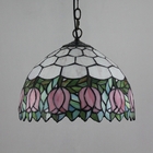 Mediterranean Tiffany Stained Glass flower chandelier(WH-TF-40)