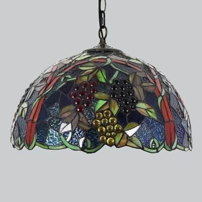 European creative Tiffany colored glass living room dining room bedside chandelier（WH-TF-46）