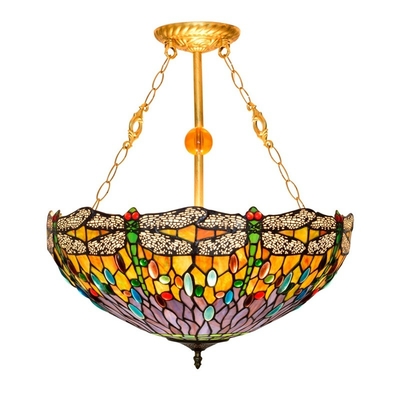 Colorful Tiffany Pendant Lamp Restaurant Dinning Room Lights Retro dining room light(WH-TF-47)