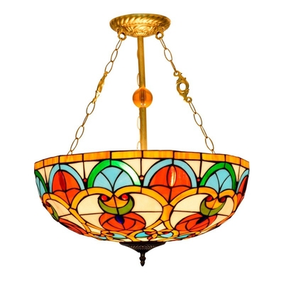 European Mediterranean style Tiffany chandelier ceiling lights gold(WH-TF-49)