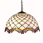 European retro creative Tiffany stained glass restaurant bedroom single glass pendant lighting(WH-TF-51)