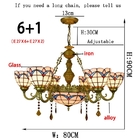 American simple Mediterranean creative Tiffany stained glass living room vintage light fixture(WH-TF-59)