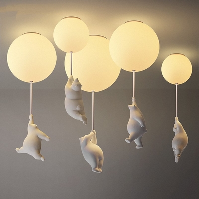 Modern LED Ceiling Lights Warm Cartoon Bear Ceiling lamp for Kids Rooms(WH-MA-135)