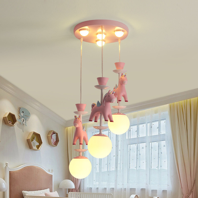 Children bedroom chandeliers modern ins merry-go-round boy girl room chandelier(WH-MA-136)