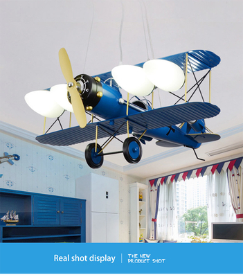 Children's room airplane pendent lamp lights cartoon Bedroom Boys Hanging Lamp(WH-MA-140)