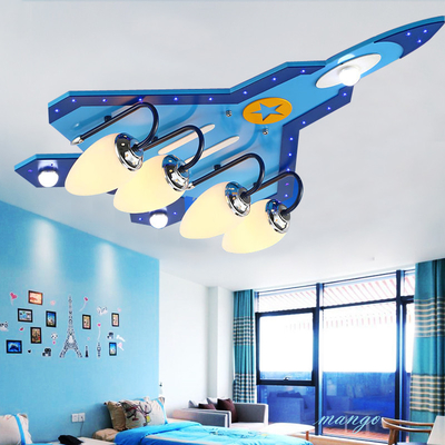 Airplane kids bedroom decor led lights for room indoor chandelier lighting(WH-MA-143)