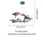 Kids Room Lamp For Children Chandelier E27 Airplane Hanging Lamp ceiling lights for bedroom（WH-MA-147)