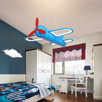 Children's Led Pendant Lamp Airplane Nordic Hanging kids room decoration boys(WH-MA-151)