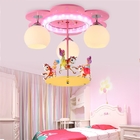 Modern Pink Ceiling Lights Deco Living Room Children Cartoon Princess Chandelier(WH-MA-154)