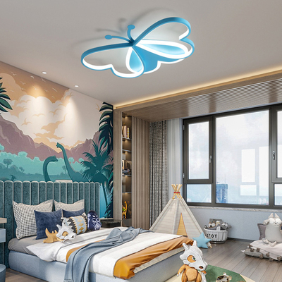 Butterfly Chandelier kids nordic children's room bedroom decor led lamp lights(WH-MA-175)