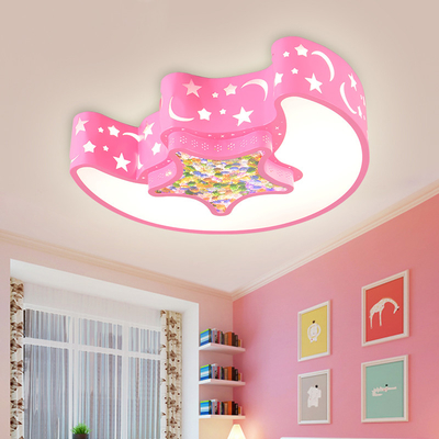 Led Chandelier For Kids Baby Boy Room Lighting Eye Protection moon ceiling light（WH-MA-177)