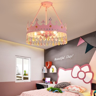 Kids room Crown Chandelier flat ceiling light scandinavian lamp(WH-MA-180)