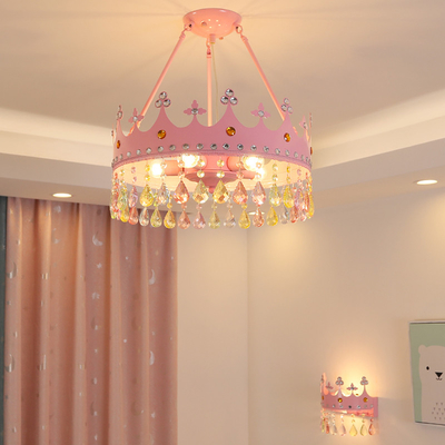 Kids room Crown Chandelier flat ceiling light scandinavian lamp(WH-MA-180)