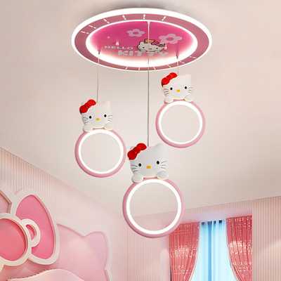 Pink Chandelier Girl room Baby hello kitty room light(WH-MA-183)