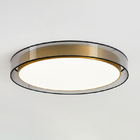 LED Ceiling Light All Copper Living Room Light Nordic Simple Room Round gold chandelier(WH-MA-188)