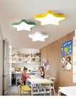 Modern creative LED ceiling lamp pink blue star baby kids children's room flush ceiling light(WH-MA-191)