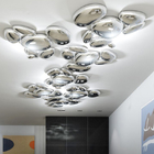 SKYDRO ELECTRIFIED CEILING LIGHT silver lamp LED glass ceiling lights Luxury Metal Mercury Ceiling Lamp(WH-MA-193)
