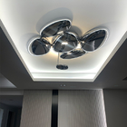 SKYDRO ELECTRIFIED CEILING LIGHT silver lamp LED glass ceiling lights Luxury Metal Mercury Ceiling Lamp(WH-MA-193)