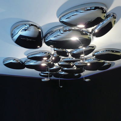 SKYDRO ELECTRIFIED CEILING LIGHT silver lamp LED glass ceiling lights Luxury Metal Mercury Ceiling Lamp(WH-MA-193)