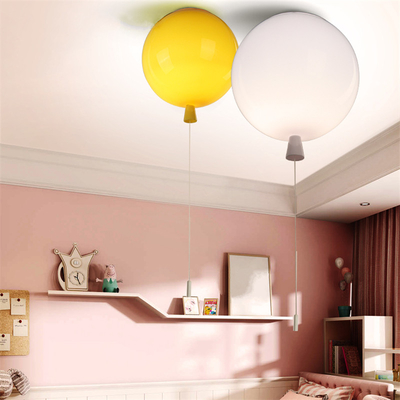 Modern 5 colors Kids acrylic ceiling light fixtures Kids Room home decor Children balloon lamp(WH-MA-161)