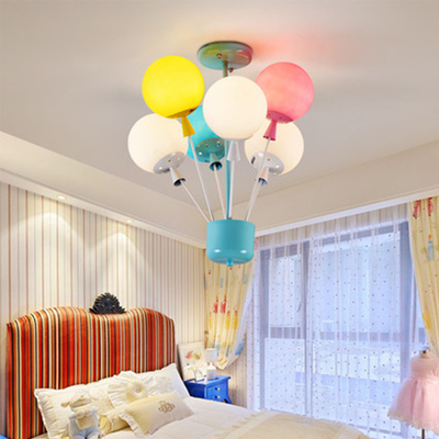 Balloon Fly House Color Nordic Simple Cartoon Children's Room Chandelier(WH-MA-169)