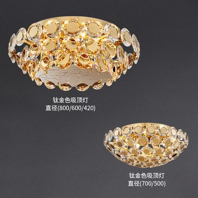 Modern LED Crystal Chandelier Luxury gold ceiling lamp(WH-CA-52)