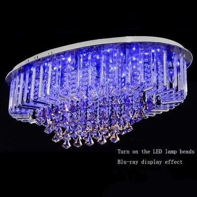 Oval Crystal Chandelier For Living room Bedroom Hotel ceiling chandelier(WH-CA-55)