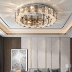 Modern ceiling lights for bedroom smoke gray crystal indoor lighting(WH-CA-56)