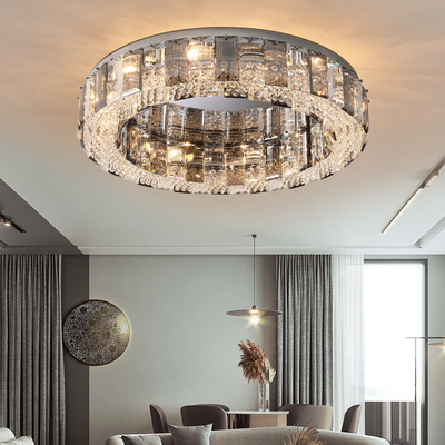 Modern ceiling lights for bedroom smoke gray crystal indoor lighting(WH-CA-56)