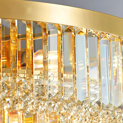 Gold modern chandelier for living room multilayer crystal ceiling chandelier(WH-CA-62)