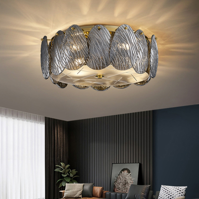 Ceiling chandelier for living room Leaf glass decorative celling lights modern celling lamp(WH-CA-64)