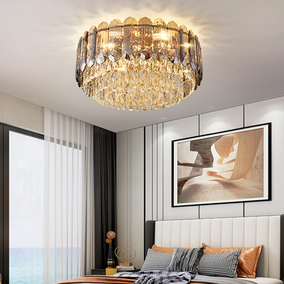 Luxury Led Ceiling Chandelier For Living Room Big Crystal Lamp ceiling light fixture(WH-CA-67)