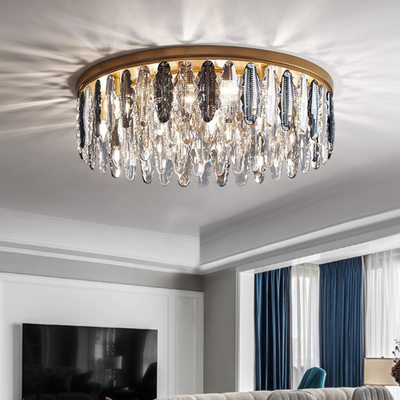 Modern gold ceiling chandelier for bedroom round hanging lamp kitchen fixtures(WH-CA-69)