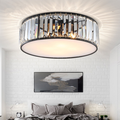 Modern Led Ceiling Lights Crystal Living room decor Creative Black chandelier lamp(WH-CA-98)