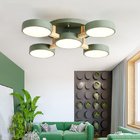 Nordic modern hotel apartment villa LED ceiling lamp wooden chandelier(WH-WA-14)