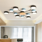 Modern living room LED lamp Nordic style bedroom LED wood ceiling flush mount light(WH-WA-15)
