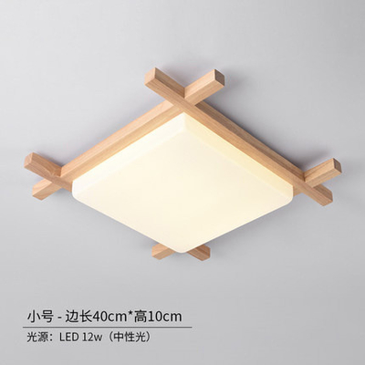 Nordic LED Wooden Ceiling Lights In Square japanese lamp(WH-WA-16)